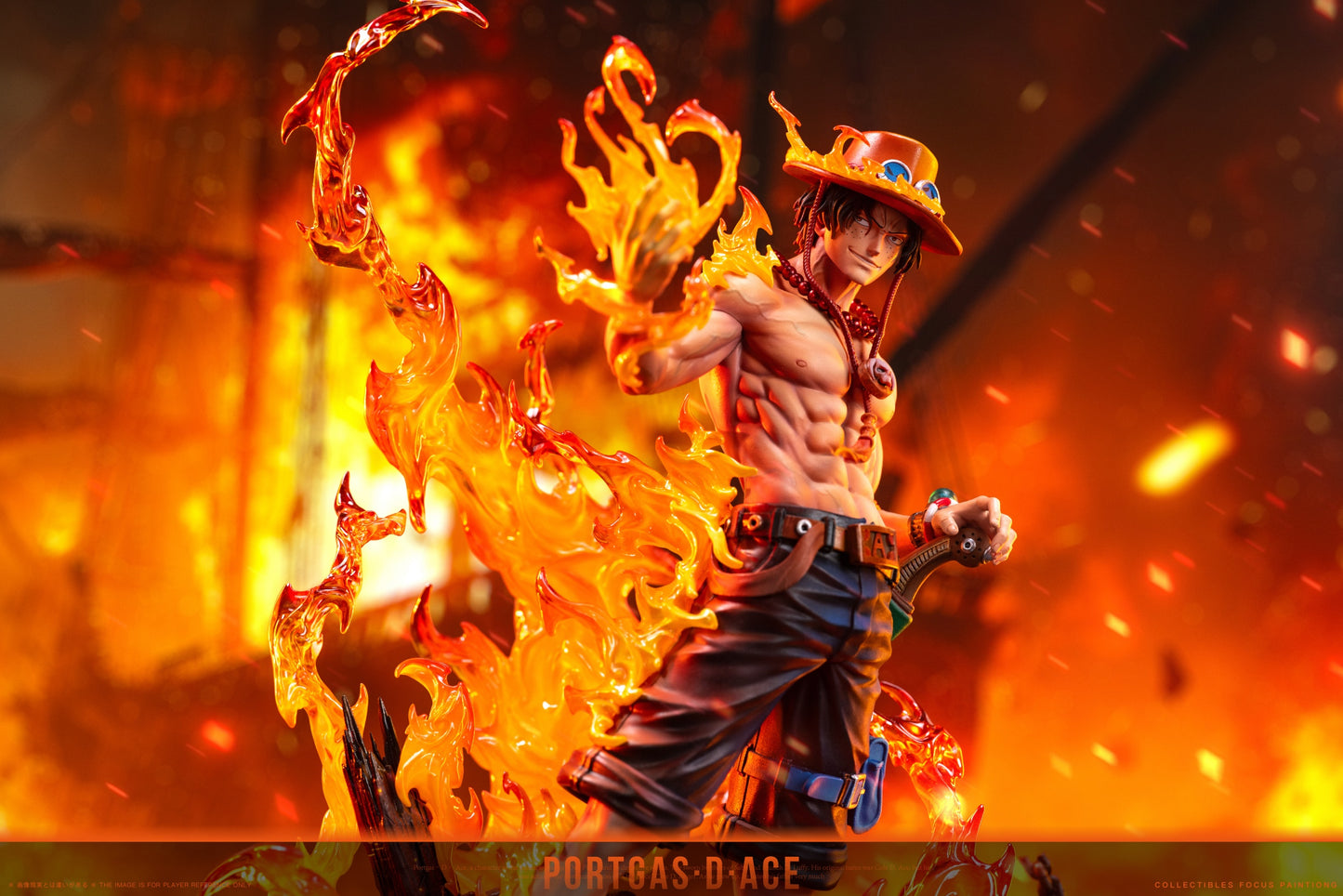 One Piece LX & SY Studio Portgas D. Ace Resin Statue