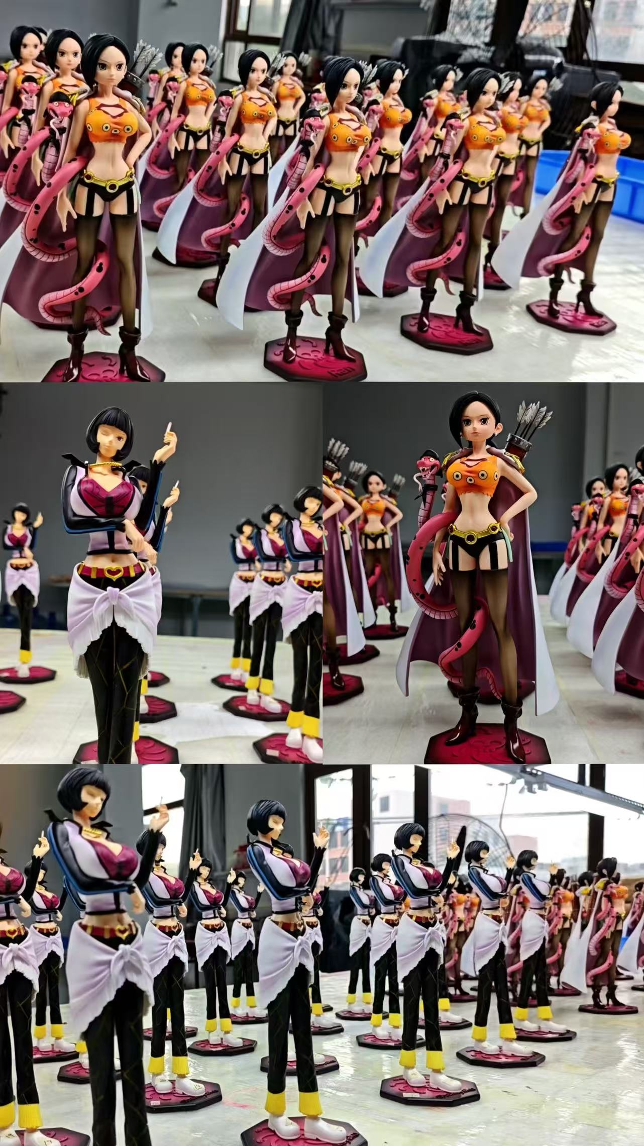 One Piece Black Studio Kuja Pirates Shakuyaku & Ran Resin Statues