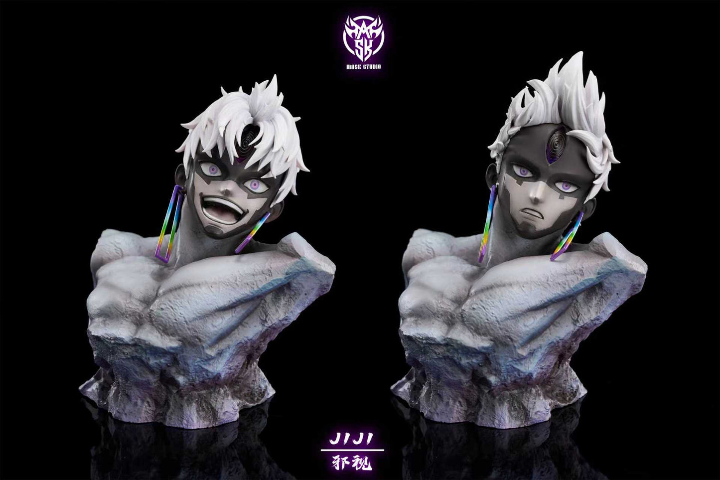 Dandadan Mask Studio Evil Eyed Jin Enjoji Resin Statue