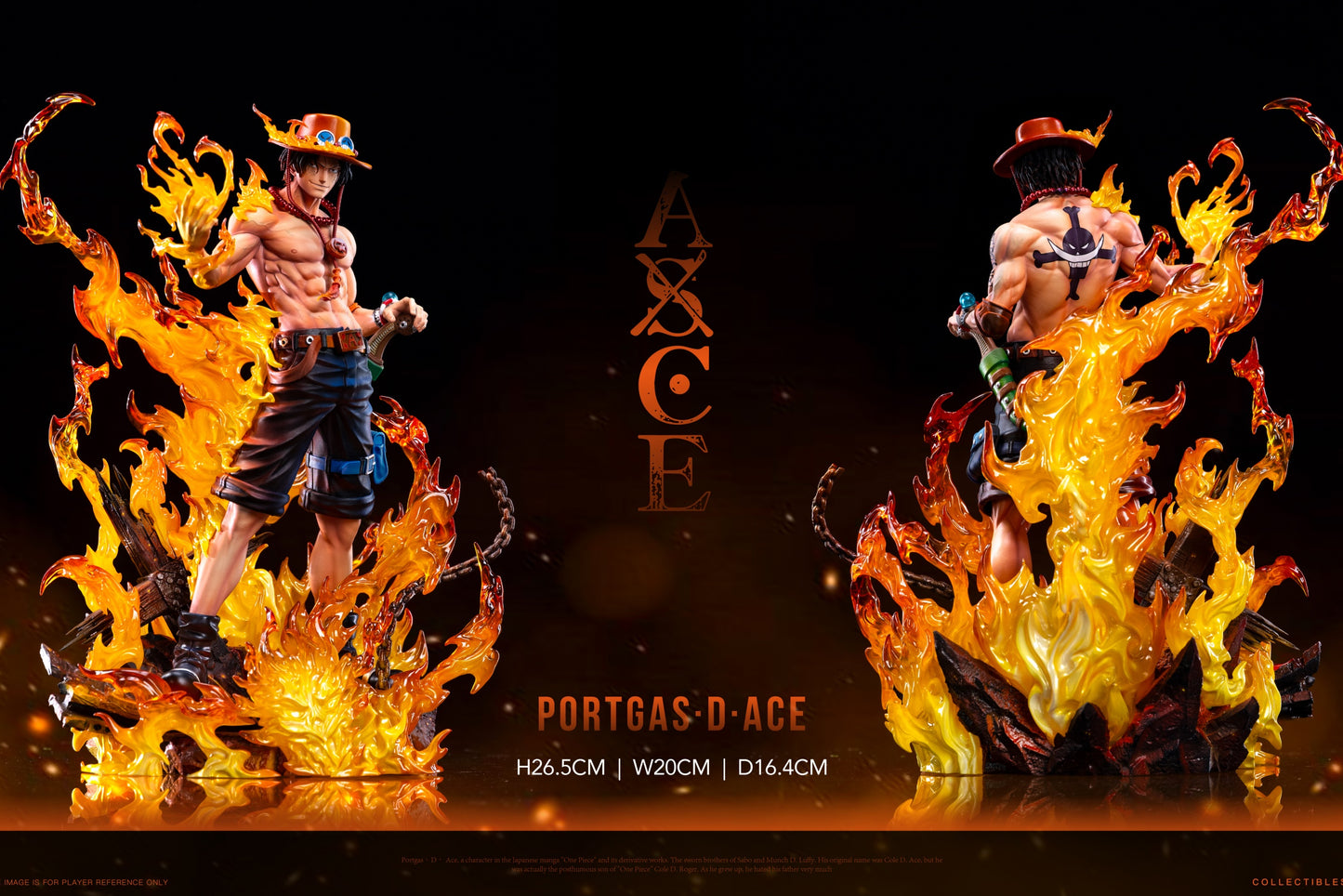 One Piece LX & SY Studio Portgas D. Ace Resin Statue