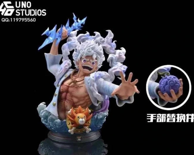 One Piece UNO Studio Monkey D. Luffy Nika Bust Resin Statue