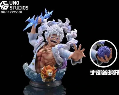 One Piece UNO Studio Monkey D. Luffy Nika Bust Resin Statue