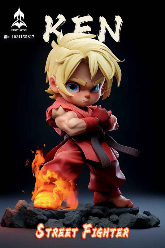 Street Fighter ~ Ninety Seven Studio ~ Ryu x Ken Chibi ~ Resin Statue - Santoryu Resins Collectors