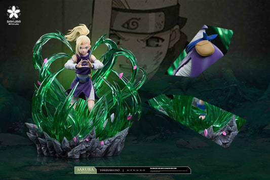 Naruto ~ SAKURA Studio ~ Aburame Shino & Yamanaka Ino ~ Resin Statue - Santoryu Resins Collectors