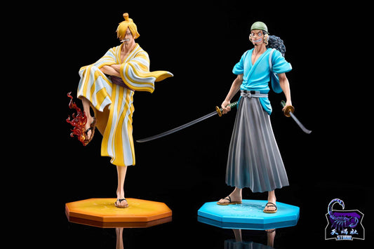 One Piece ~ New Century x Tian Xie She Studio ~ Sanji & Usopp Warriors Alliance ~ Resin Statue - Santoryu Resins Collectors