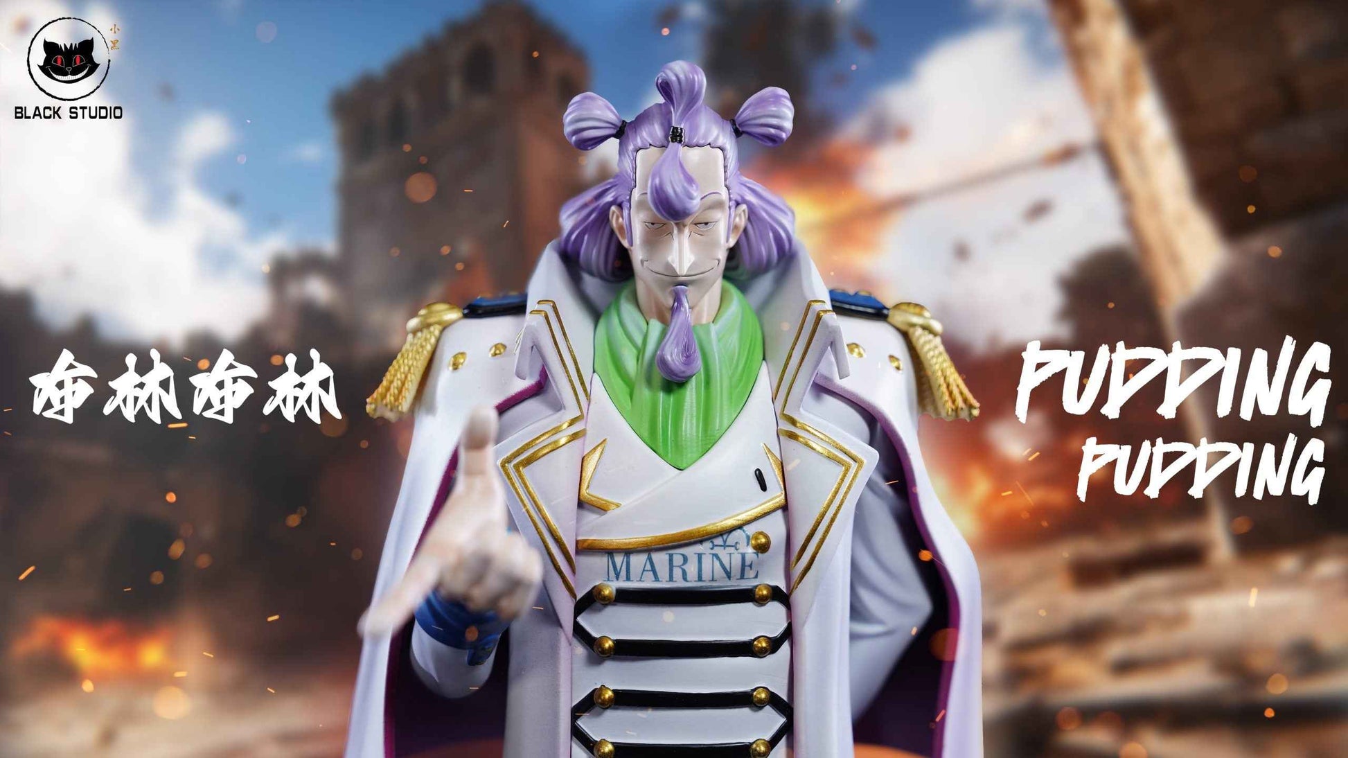 One Piece Black Studio Nezumi & Purinpurin Resin Statue
