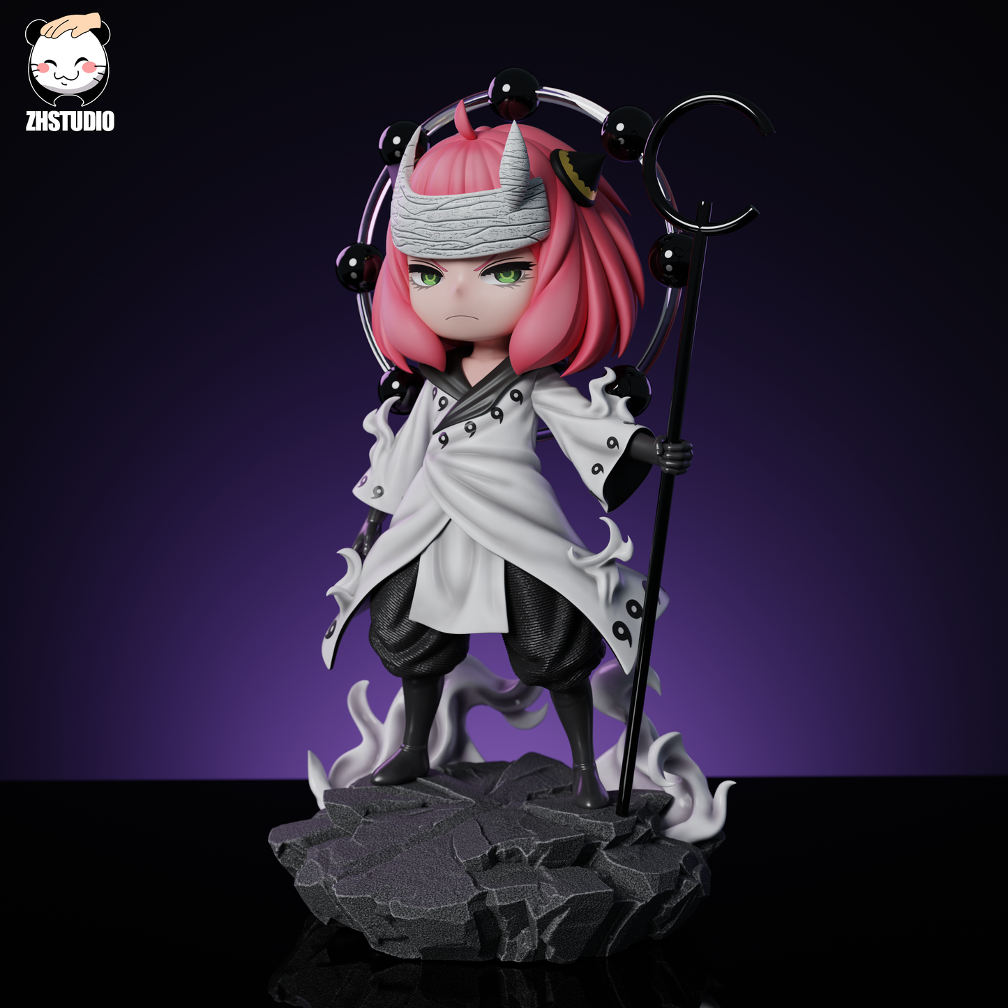 Spy x Family ZH Studio Anya Forger Cosplay Hagoromo Otsutsuki Resin Statue