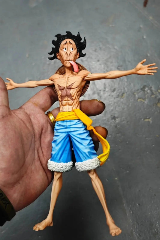 One Piece Long Hu Studio Shrunken Exhausted Old Monkey D. Luffy Resin Statue Resin Statue