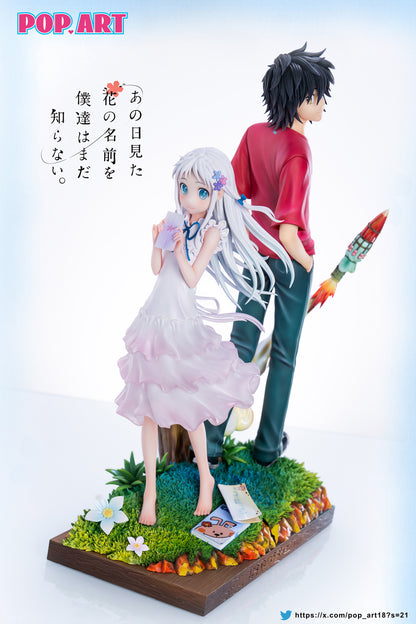 Anohana Pop Art Studio Menma & Jintan Resin Statue