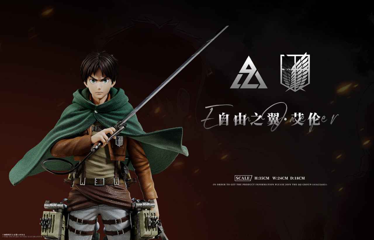 Attack On Titan AZ Studio Wings Of Freedom Eren Jaeger Resin Statue
