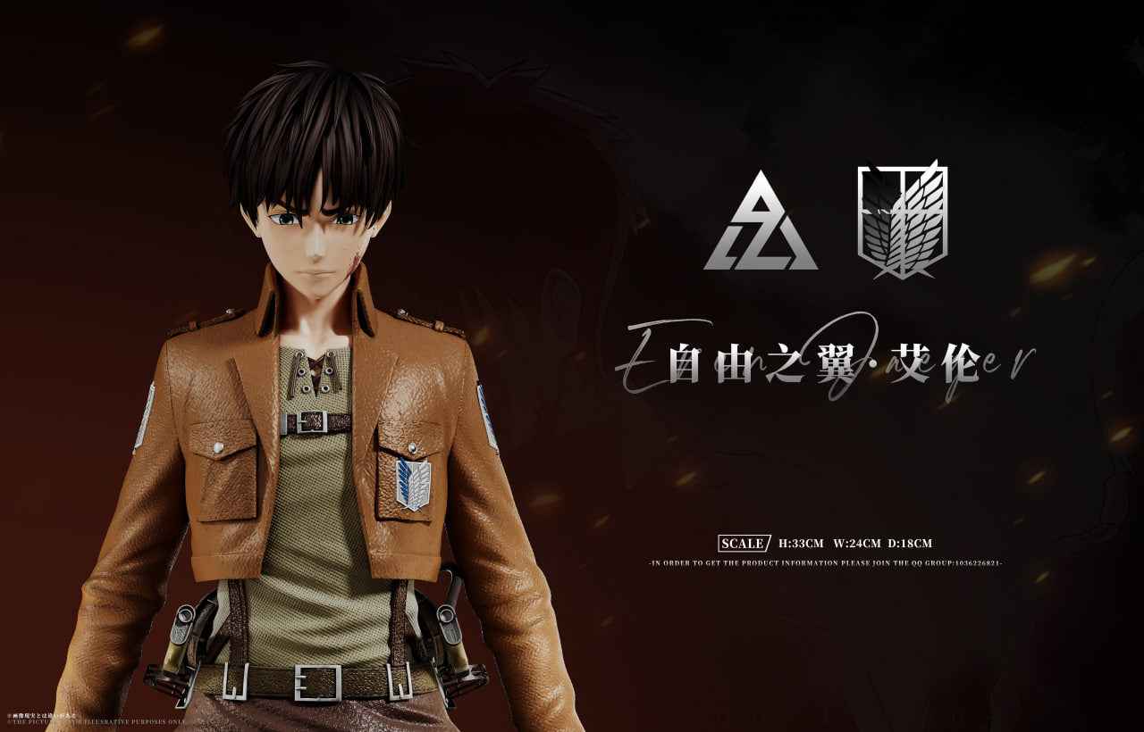 Attack On Titan AZ Studio Wings Of Freedom Eren Jaeger Resin Statue