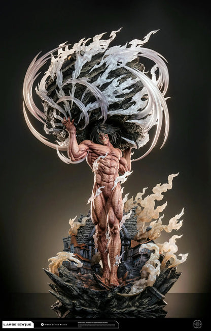 Attack On Titan Hertz Studio Eren Jaeger Blocks the Gate Resin Statue