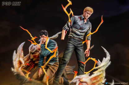 Attack On Titan Pop Art Studio Bertolt Hoover & Reiner Braun Resin Statue