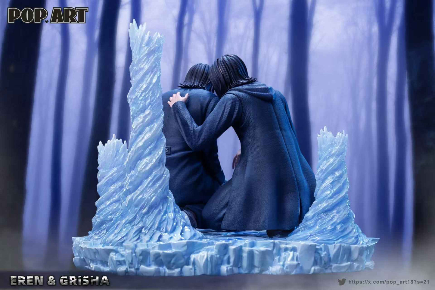 Attack On Titan Pop Art Studio Eren Jeager & Grisha Eren Jaeger 1/6 Resin Statue