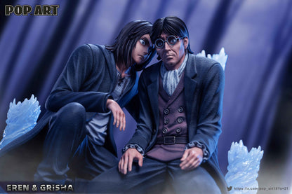 Attack On Titan Pop Art Studio Eren Jeager & Grisha Eren Jaeger 1/6 Resin Statue