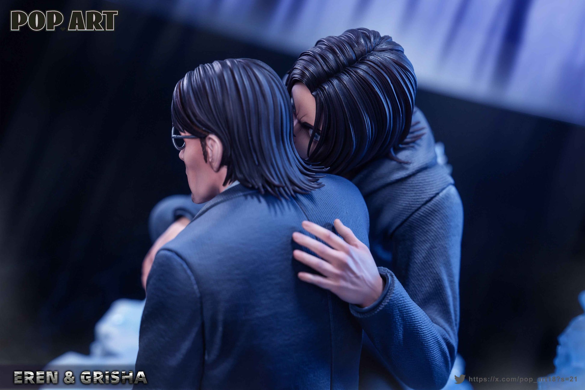 Attack On Titan Pop Art Studio Eren Jeager & Grisha Eren Jaeger 1/6 Resin Statue