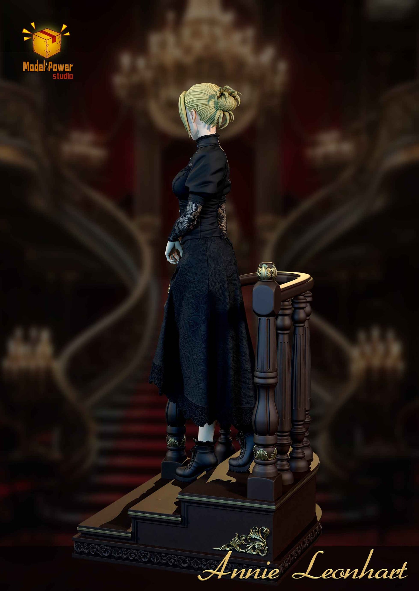 Attack On Titan Model Power Studio Annie Leonhart Resin Statue