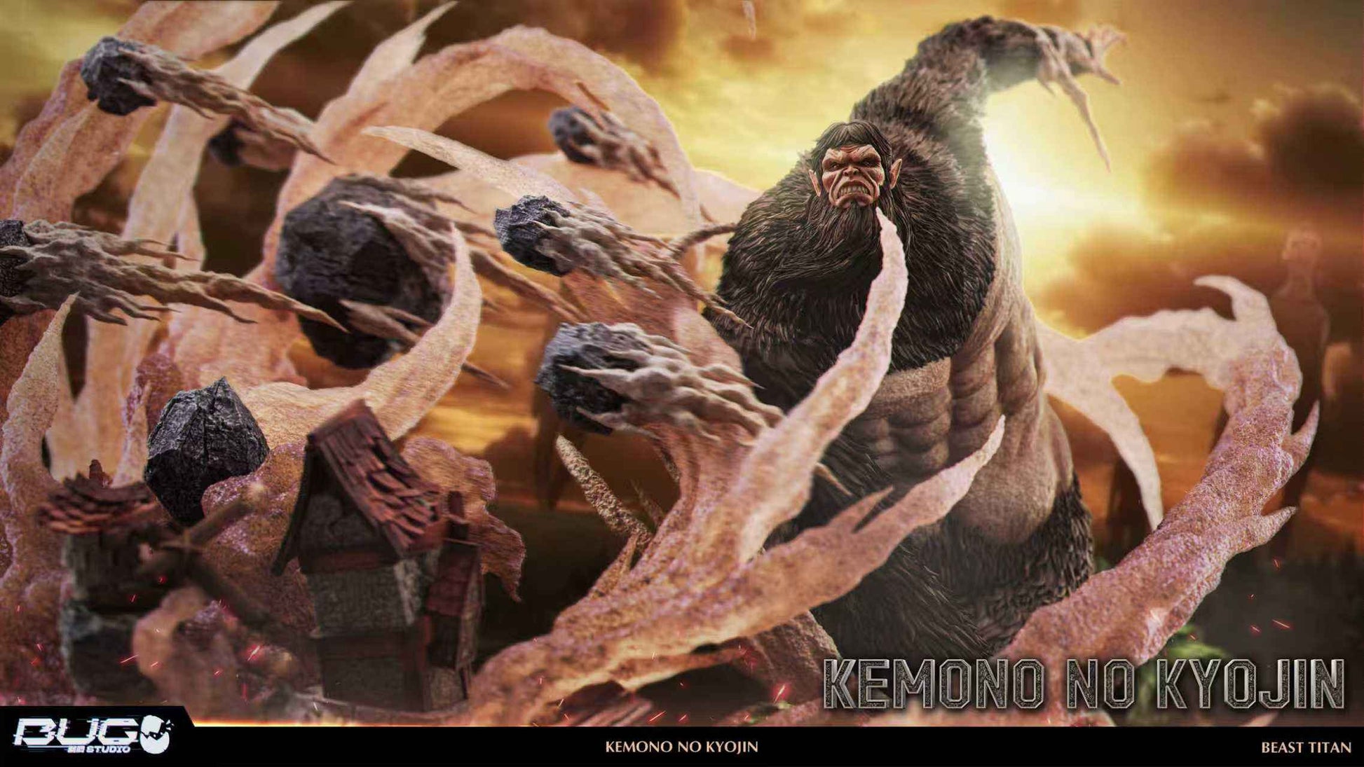 Attack on Titan BUG Studio Beast Titan Zeke Jaeger Resin Statue