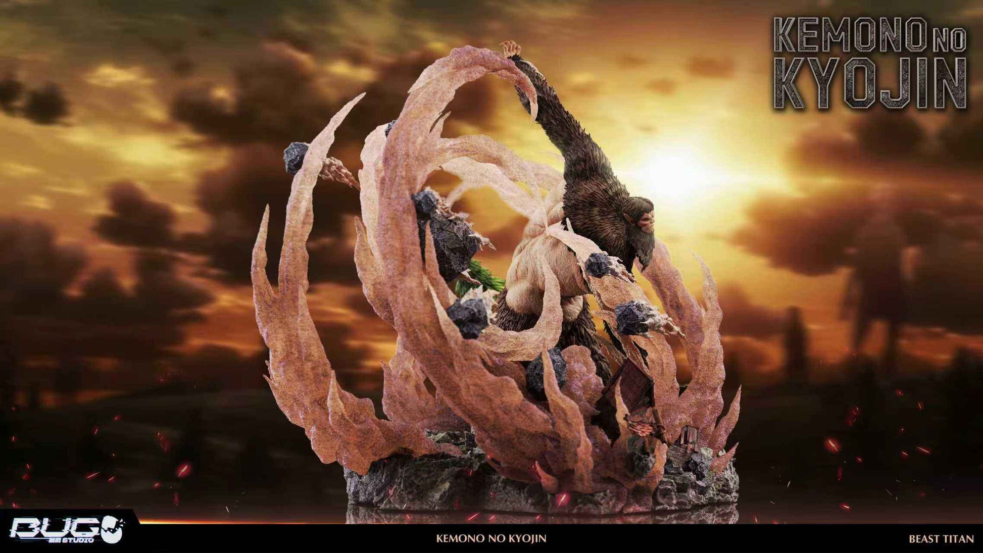 Attack on Titan BUG Studio Beast Titan Zeke Jaeger Resin Statue