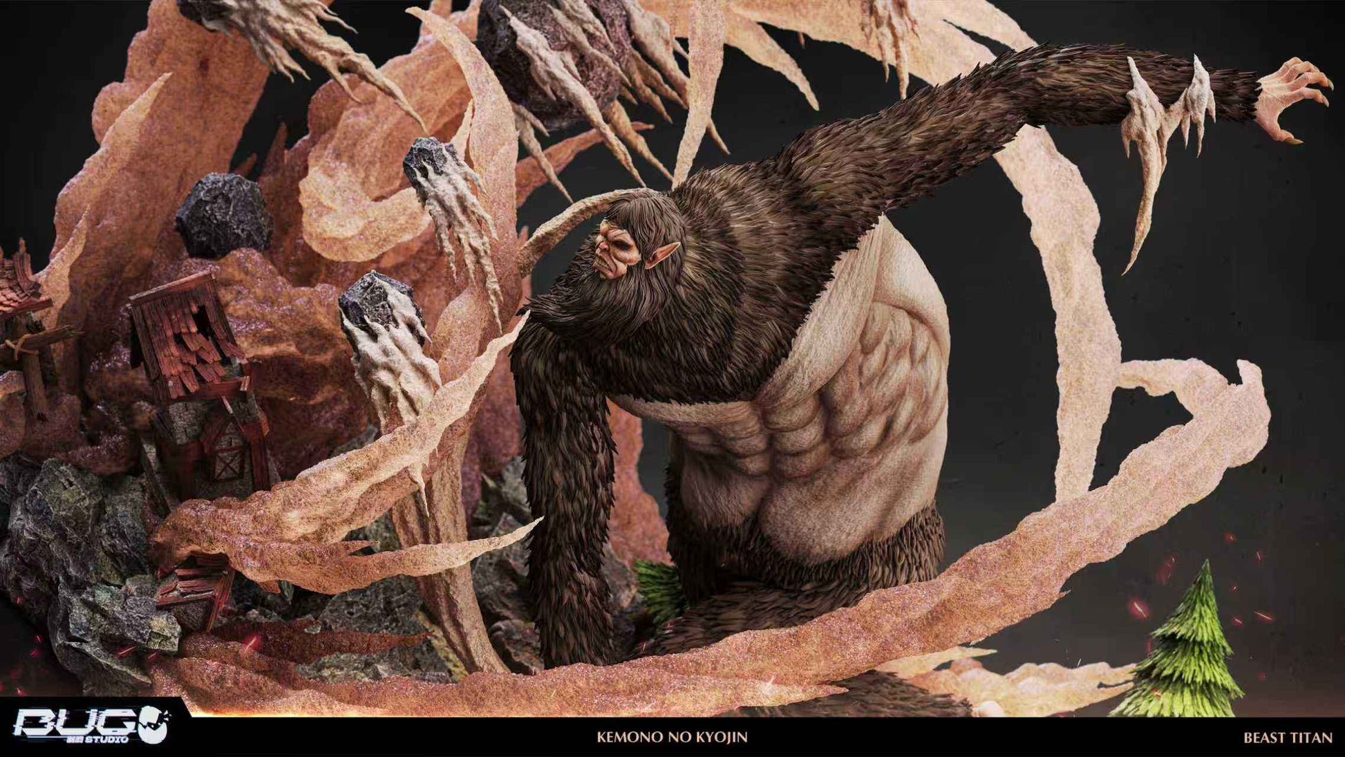 Attack on Titan BUG Studio Beast Titan Zeke Jaeger Resin Statue