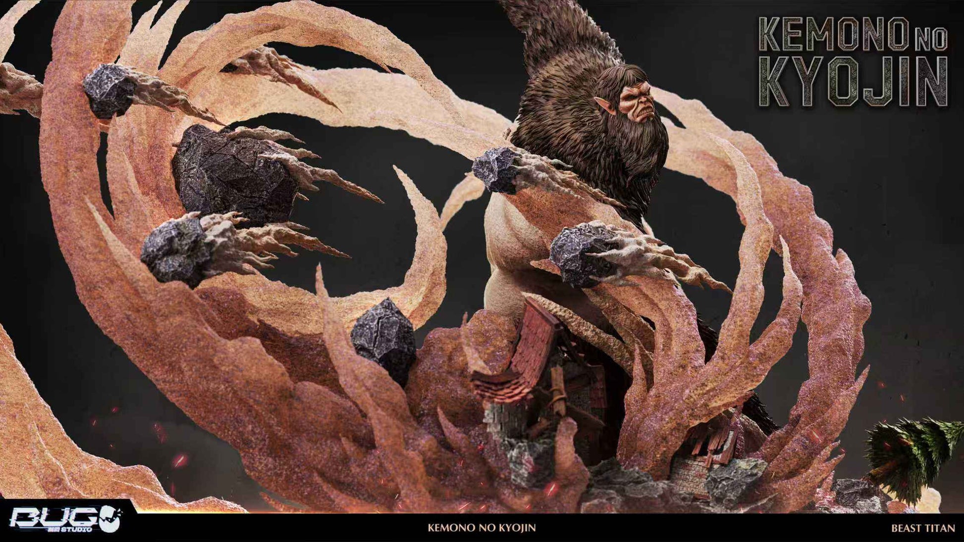 Attack on Titan BUG Studio Beast Titan Zeke Jaeger Resin Statue