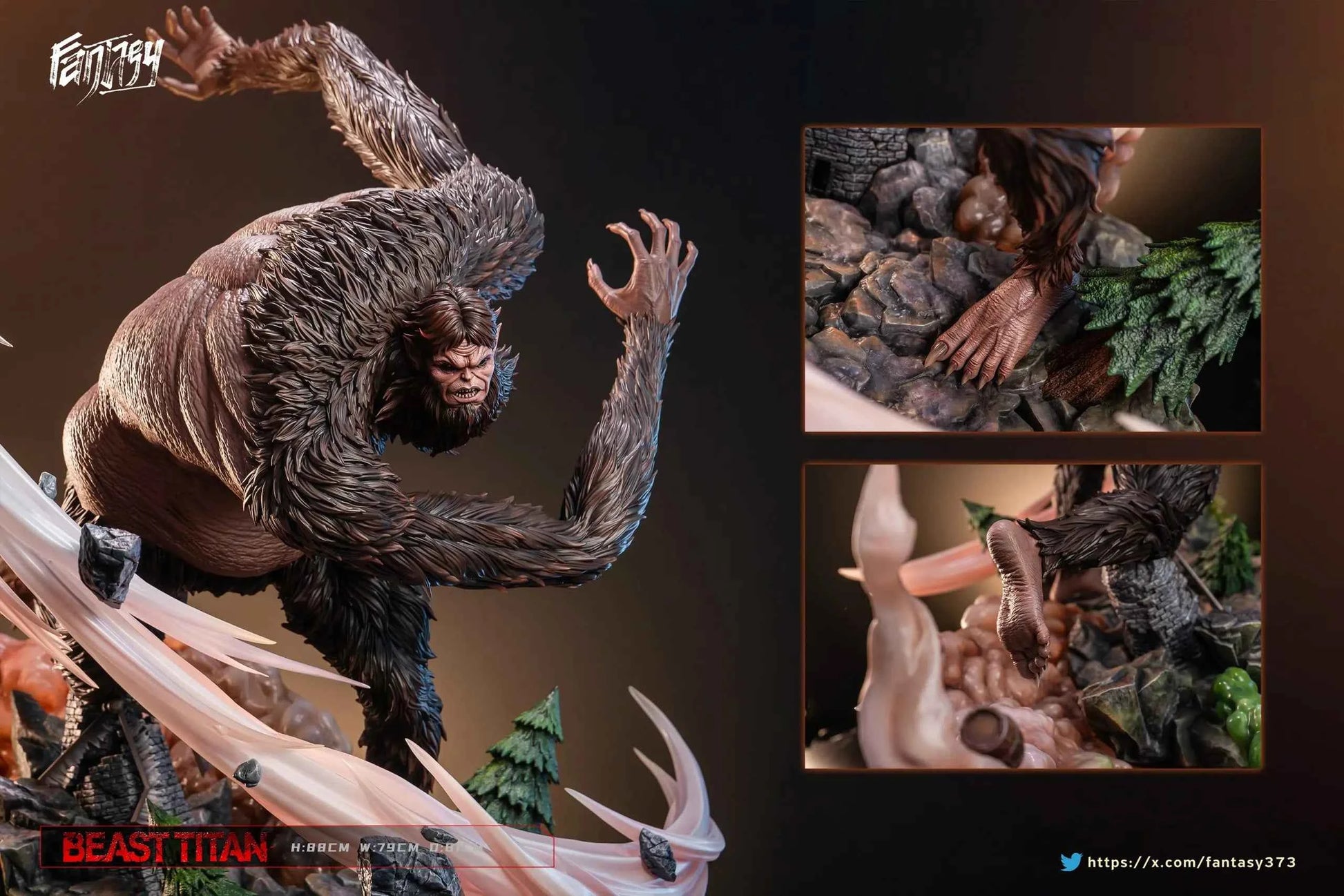 Attack on Titan Fantasy Studio Beast Titan Zeke Jaeger Resin Statue