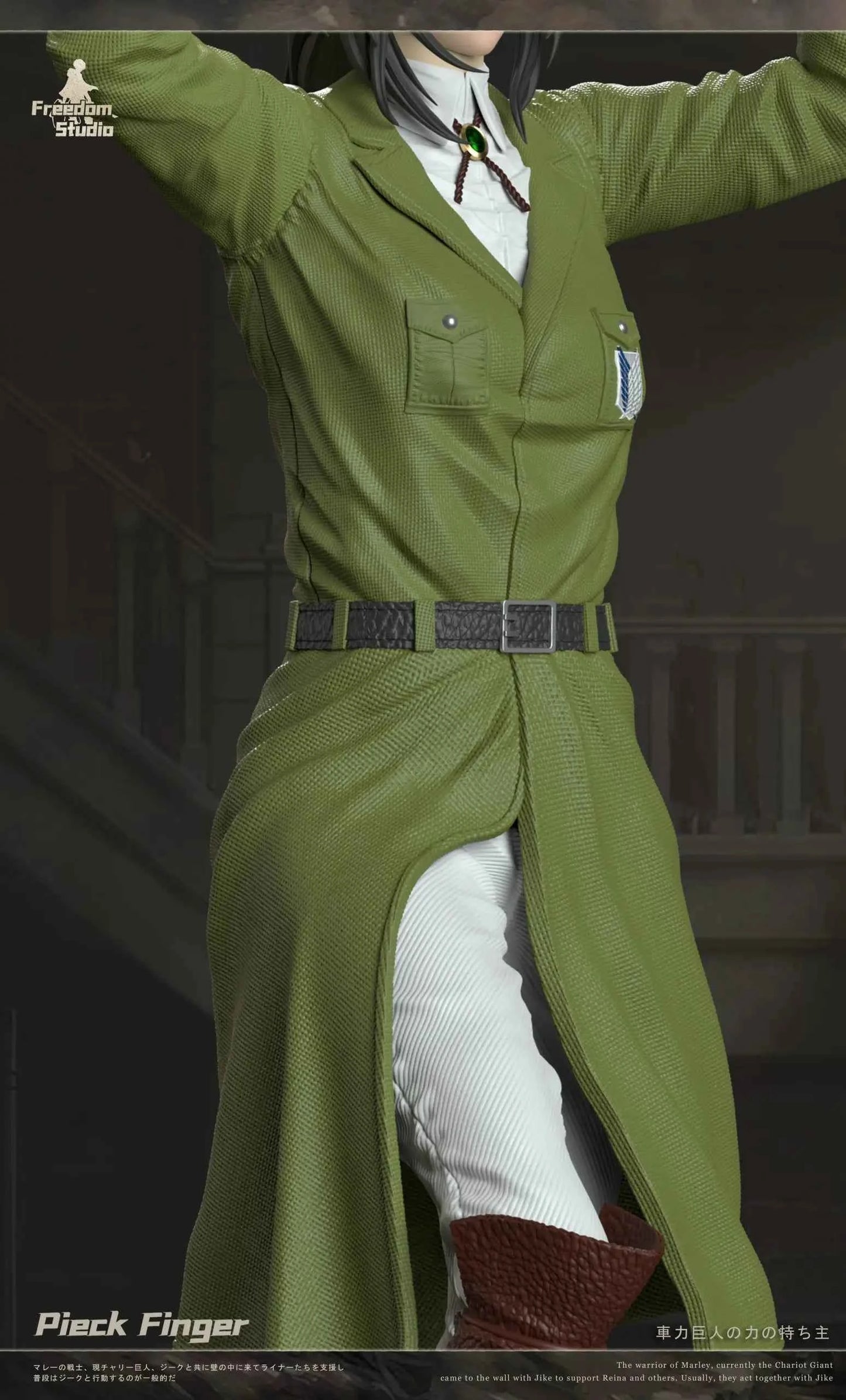 Attack on Titan Freedom Studio Pieck Finger Resin Statue