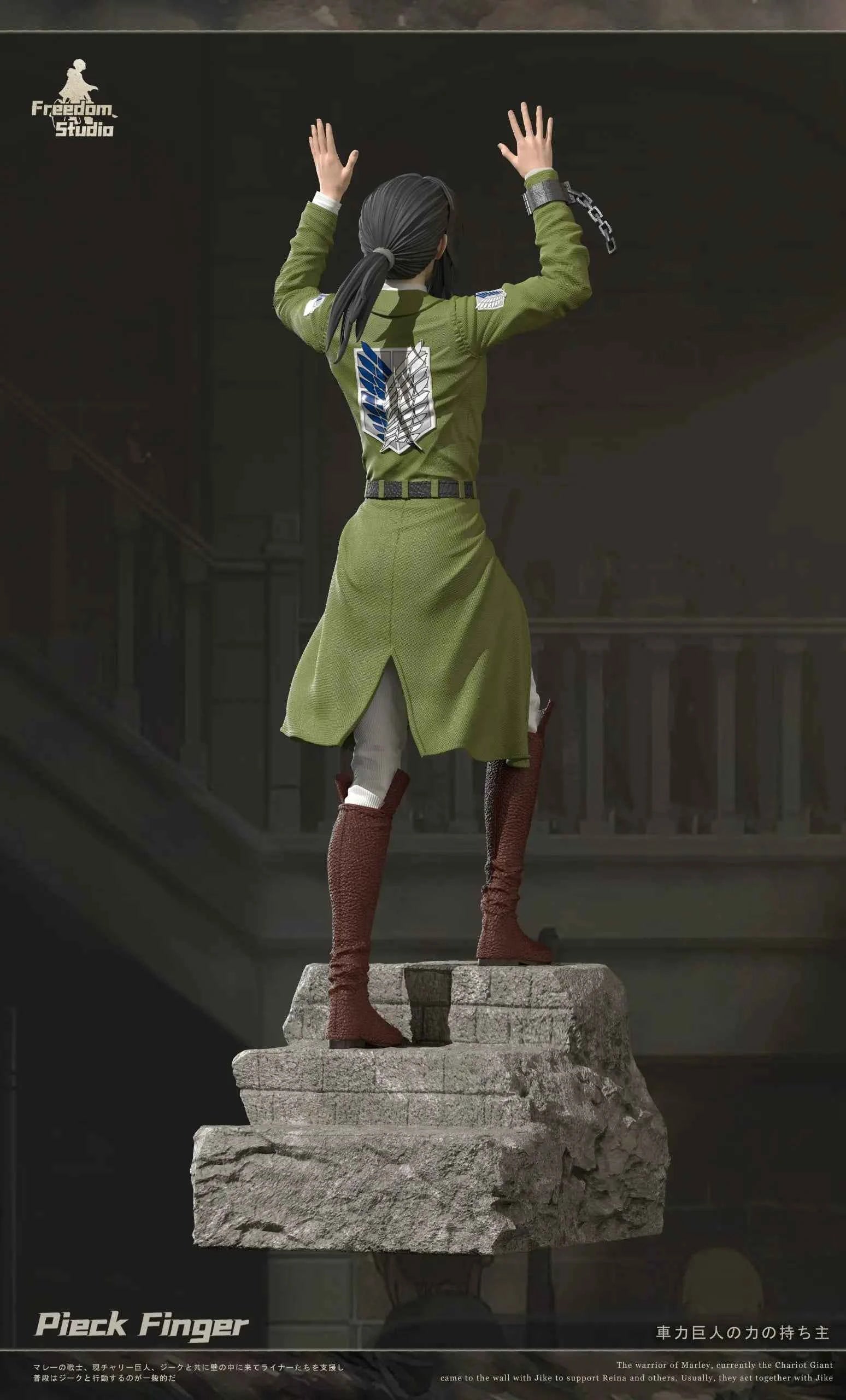 Attack on Titan Freedom Studio Pieck Finger Resin Statue