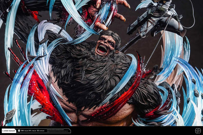 Attack on Titan Hertz Studio Ackerman Levi vs Zeke Resin Statue