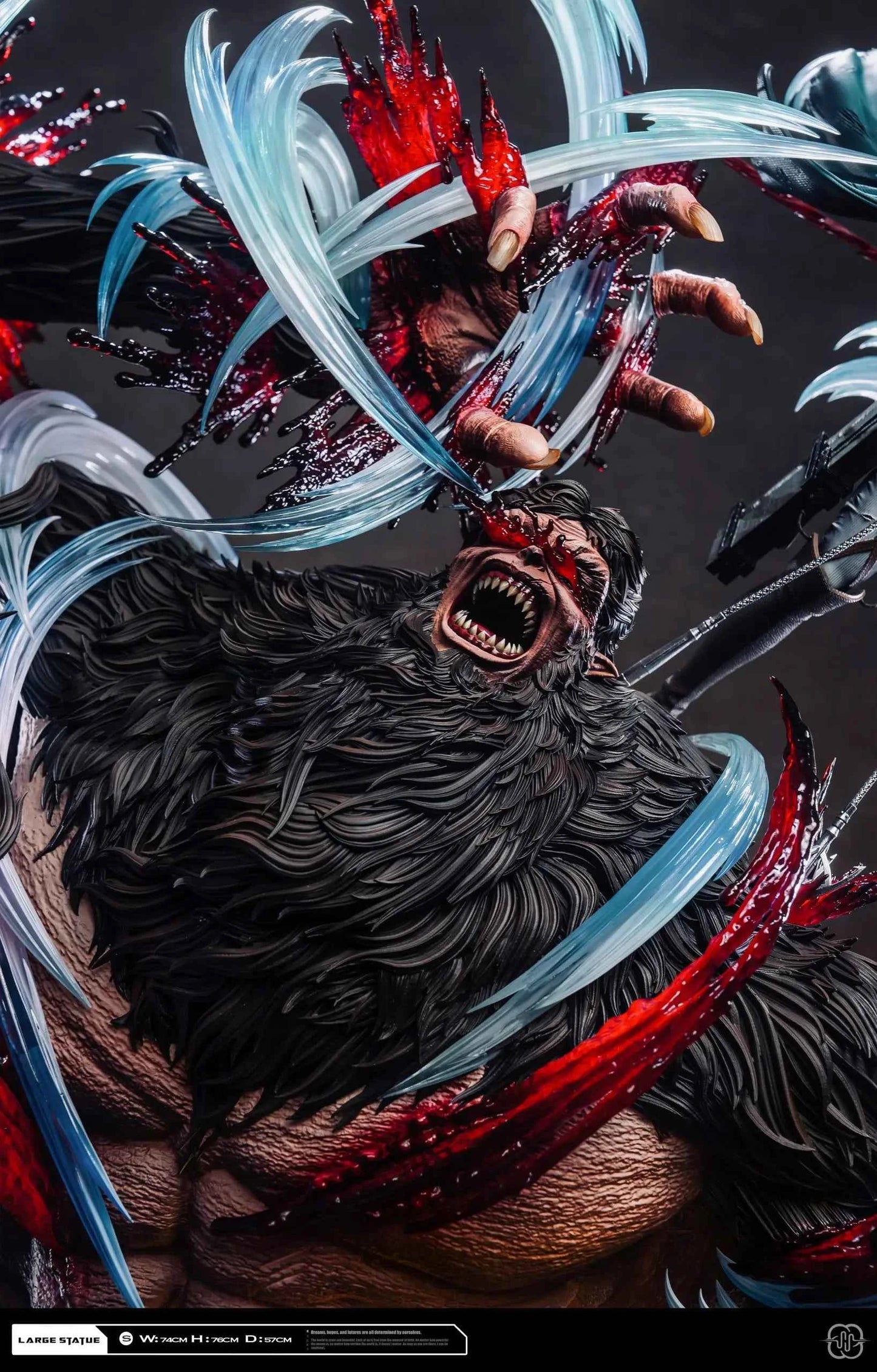 Attack on Titan Hertz Studio Ackerman Levi vs Zeke Resin Statue