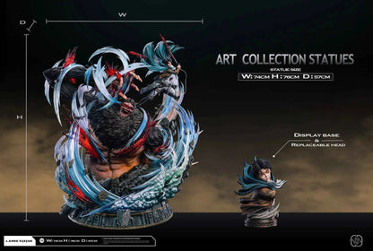 Attack on Titan Hertz Studio Ackerman Levi vs Zeke Resin Statue