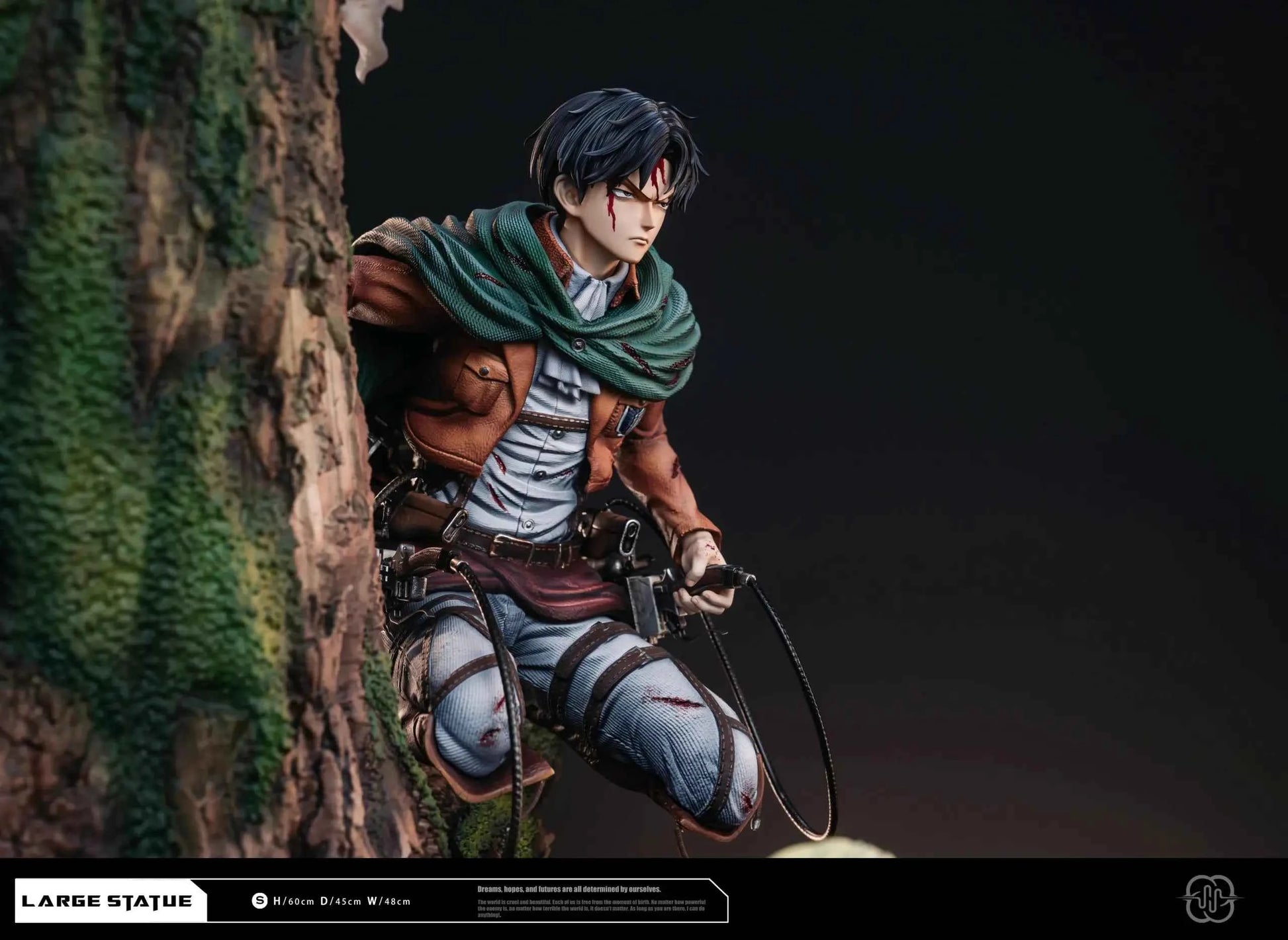 Attack on Titan Hertz Studio Levi Ackerman & Erwin Smith Resin Statue