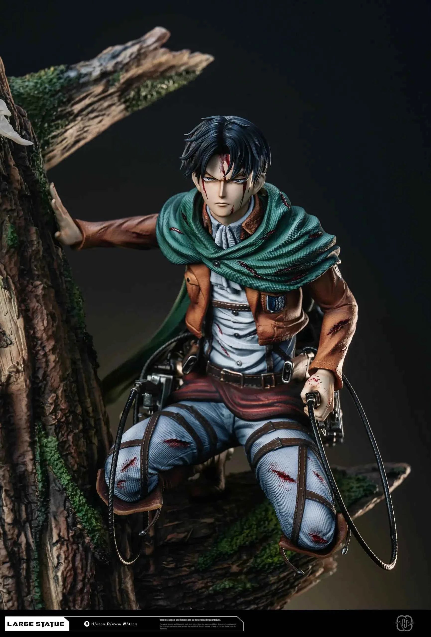Attack on Titan Hertz Studio Levi Ackerman & Erwin Smith Resin Statue