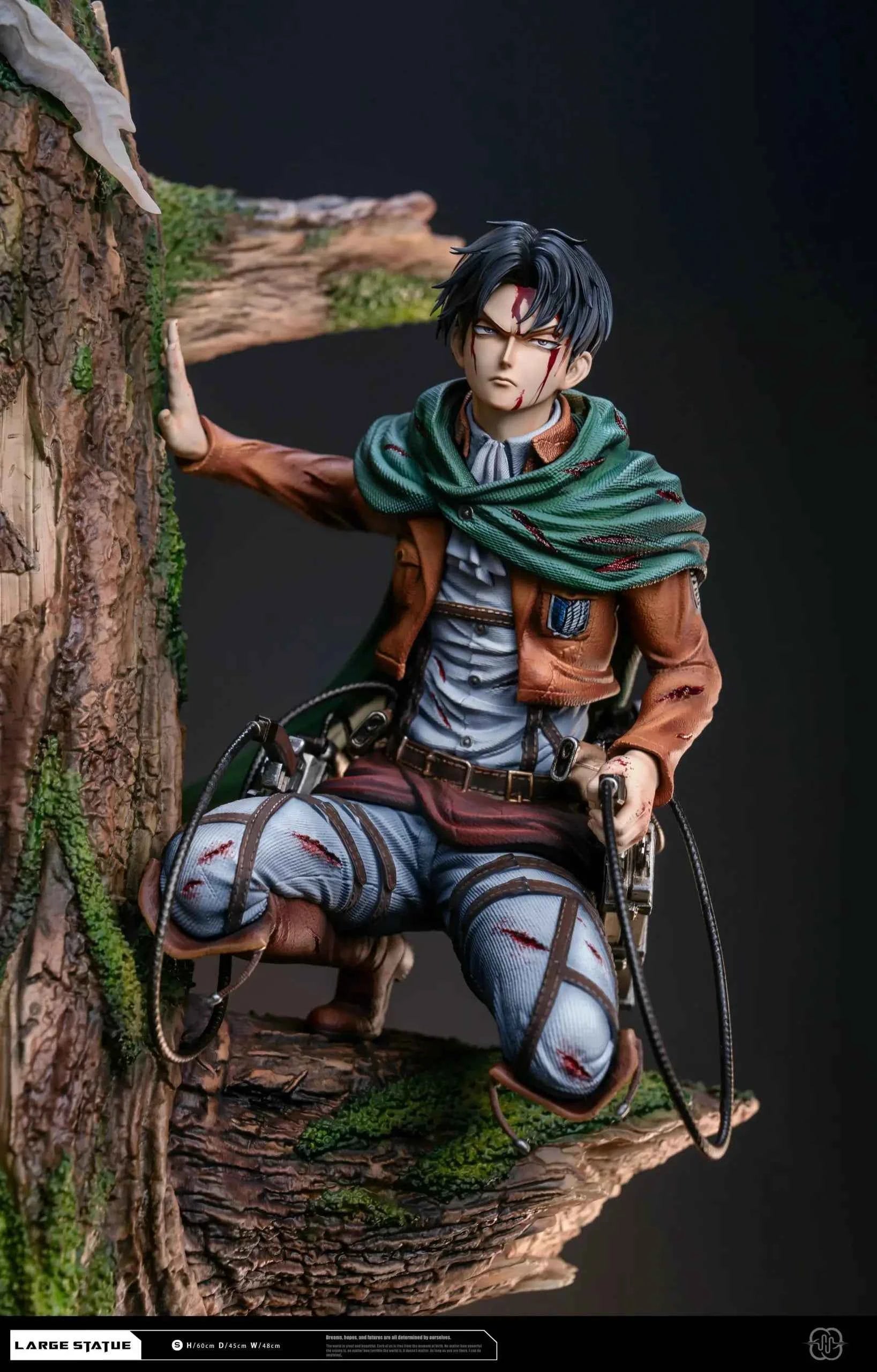 Attack on Titan Hertz Studio Levi Ackerman & Erwin Smith Resin Statue