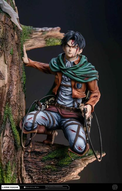 Attack on Titan Hertz Studio Levi Ackerman & Erwin Smith Resin Statue