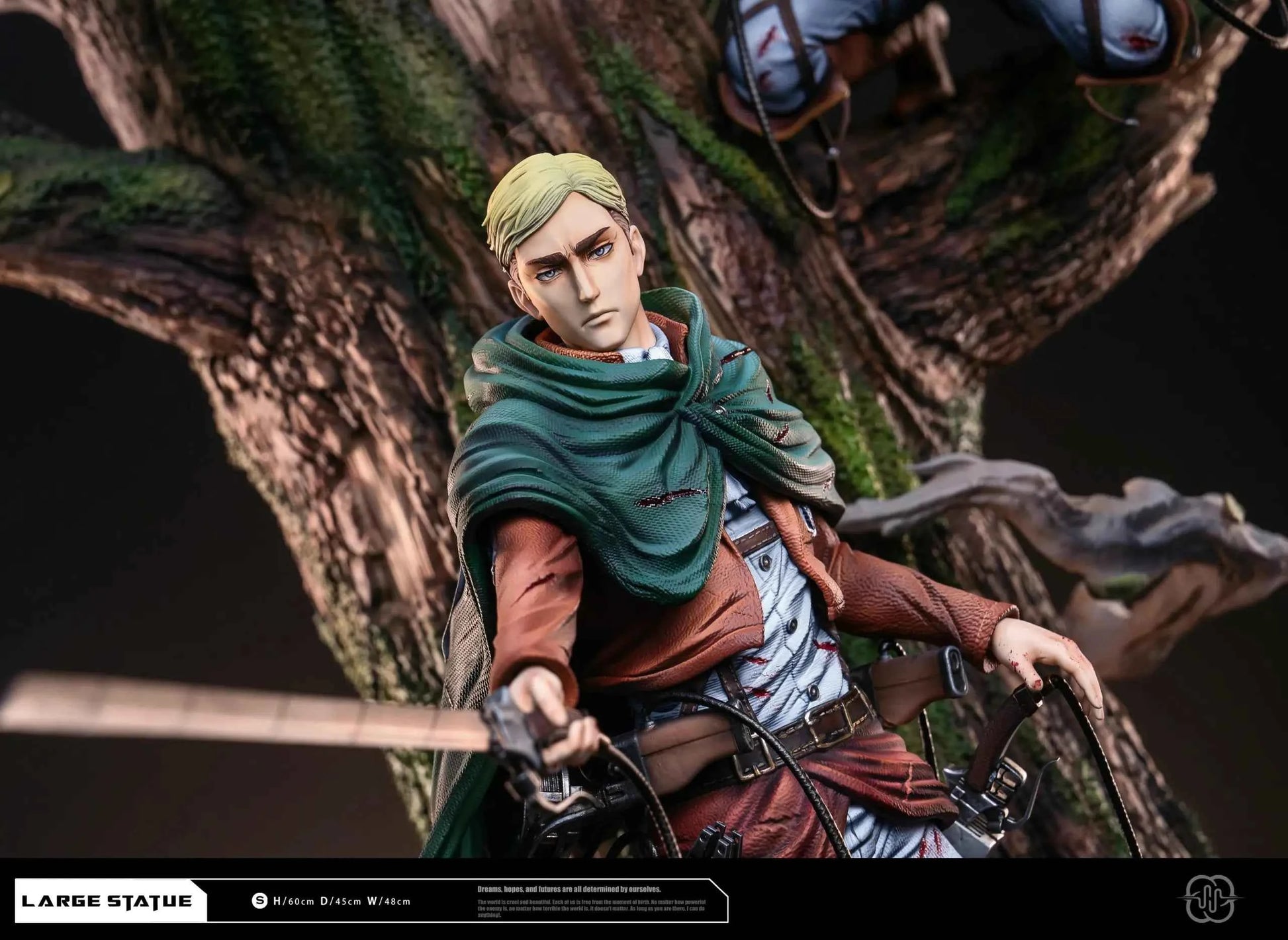 Attack on Titan Hertz Studio Levi Ackerman & Erwin Smith Resin Statue