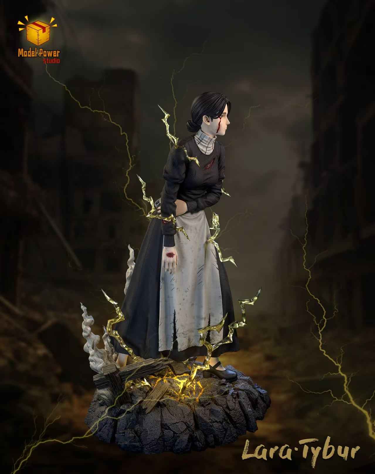 Attack on Titan Model Power Studio Lara Tybur Transformation Resin Statue