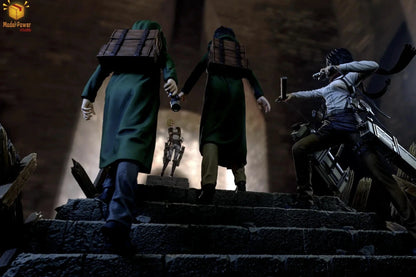 Attack on Titan Model Power Studio Trio Mikasa Ackerman & Eren Jaeger & Armin Arlert Resin Statue