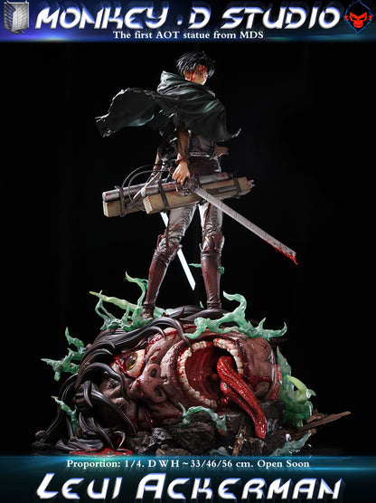 Attack on Titan Monkey D Studio Levi Ackerman Resin Statue