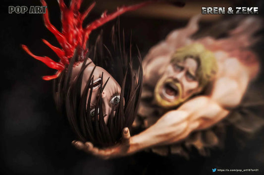 Attack on Titan Pop Art Studio Eren Jaeger & Zeke Jaeger Resin Statue