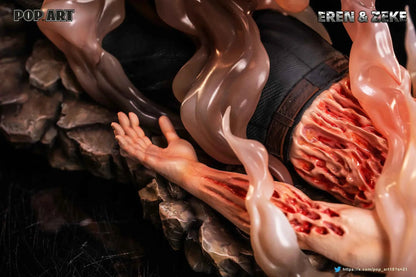 Attack on Titan Pop Art Studio Eren Jaeger & Zeke Jaeger Resin Statue