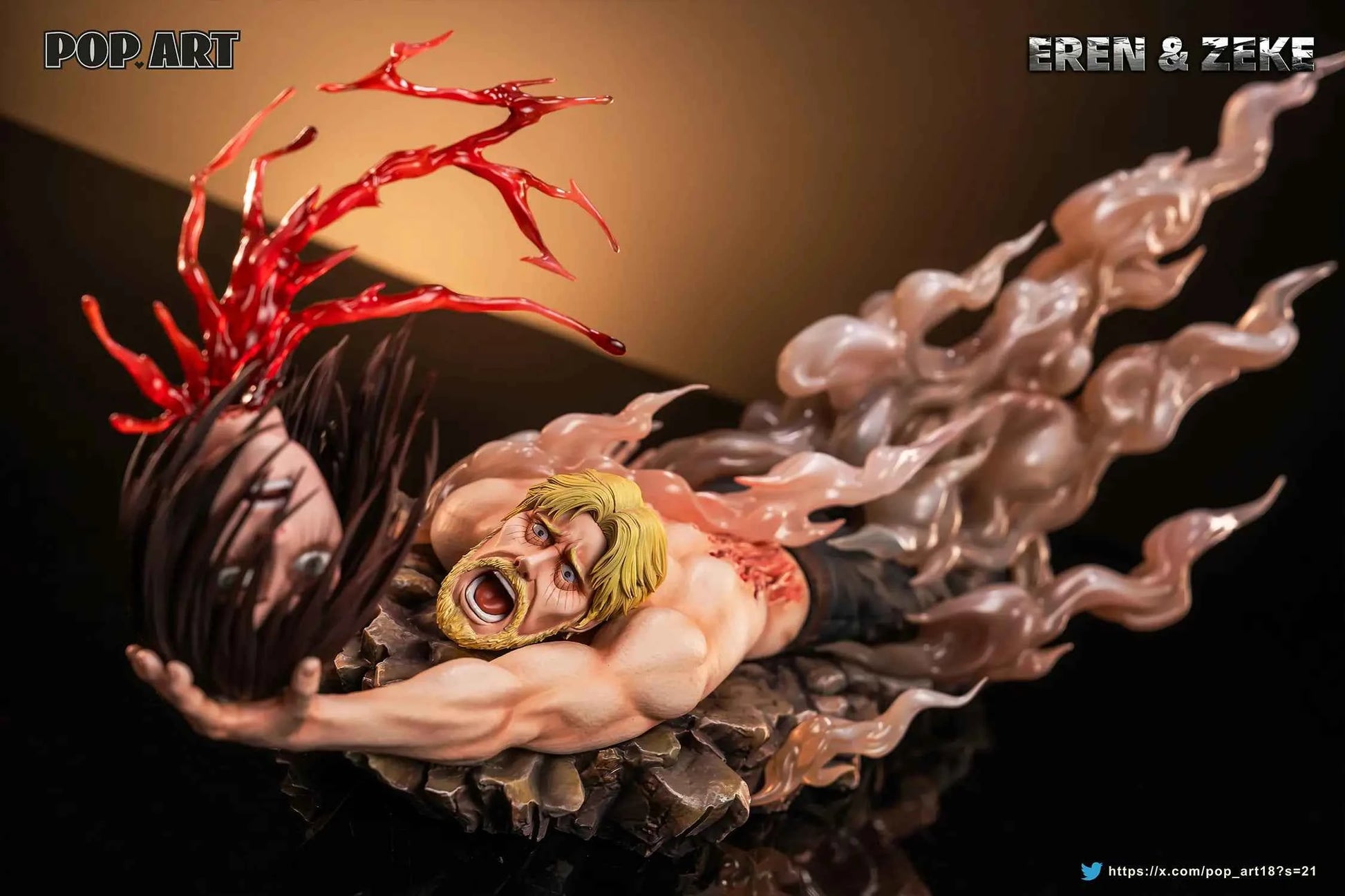 Attack on Titan Pop Art Studio Eren Jaeger & Zeke Jaeger Resin Statue