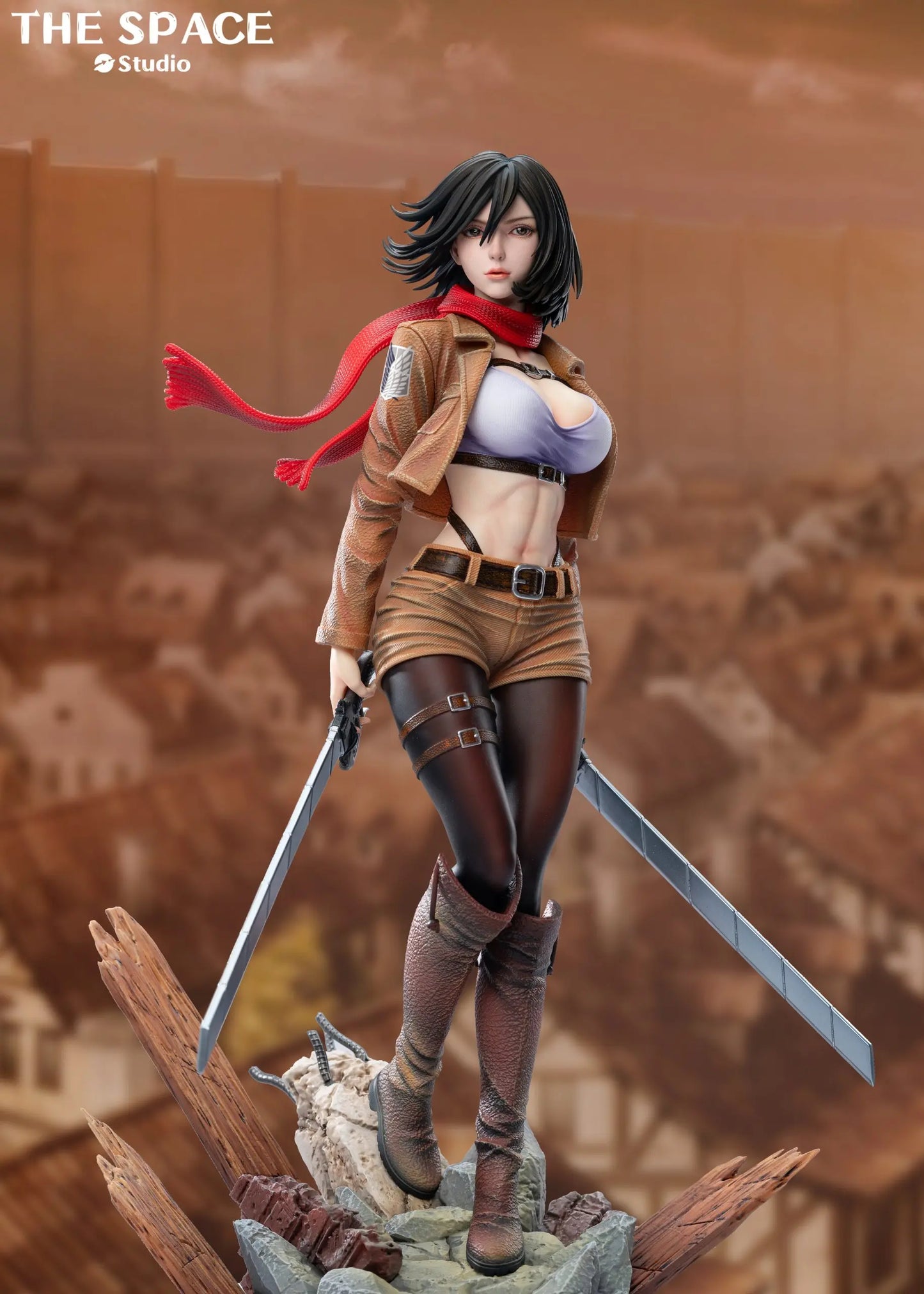 Attack on Titan The Space Studio Mikasa Ackerman Resin Statue (PayPal Fees and Shipping Costs Included)