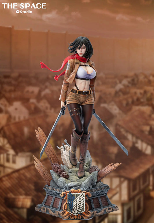 Attack on Titan The Space Studio Mikasa Ackerman Resin Statue (PayPal Fees and Shipping Costs Included)