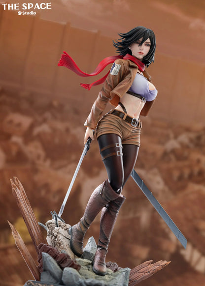 Attack on Titan The Space Studio Mikasa Ackerman Resin Statue (PayPal Fees and Shipping Costs Included)