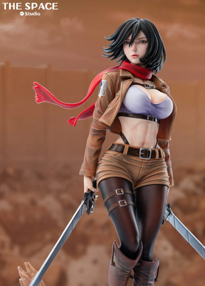 Attack on Titan The Space Studio Mikasa Ackerman Resin Statue (PayPal Fees and Shipping Costs Included)