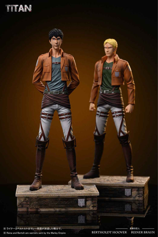 Attack on Titan Titan Studio Bertholdt Hoover & Reiner Braun Resin Statue