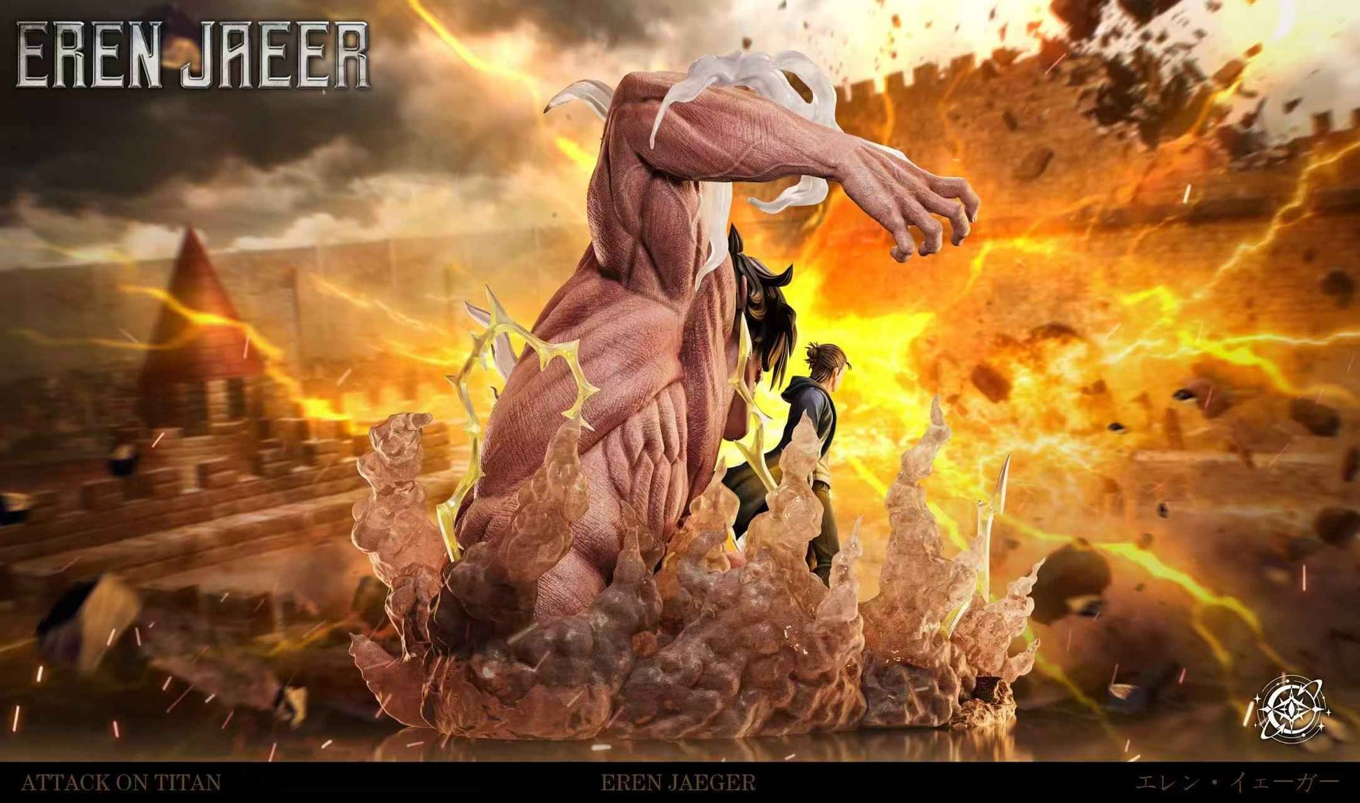 Attack on Titan Void Studio Eren Yeager "Eren vs. Pieck Vol.1" 1/6 Resin Statue (PayPal Fees and Shipping Costs Included)