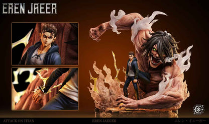 Attack on Titan Void Studio Eren Yeager "Eren vs. Pieck Vol.1" 1/6 Resin Statue (PayPal Fees and Shipping Costs Included)