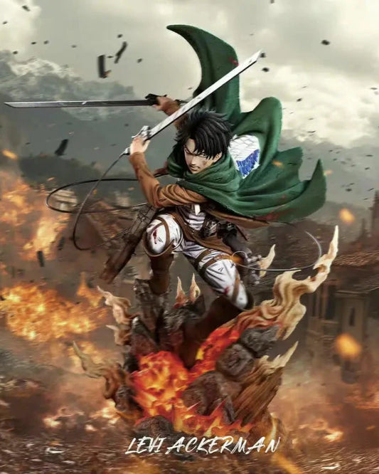 Attack on Titan Wawa Studio Levi Ackerman Resin Statue